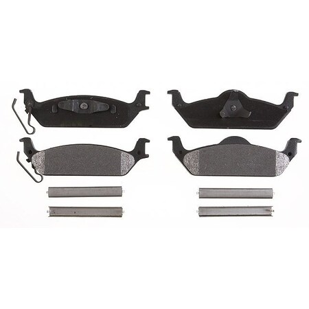 R/M Brakes BRAKE PADS OEM OE Replacement With Hardware Metallic PGD963M